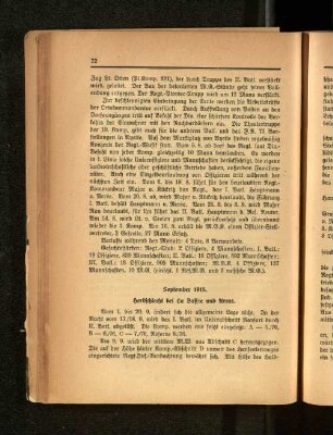 September 1915. Herbstschlacht bei La Bassée und Arras.