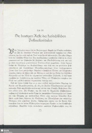 Teill III Die heutigen Reste der kursächsischen Postmeilensäulen