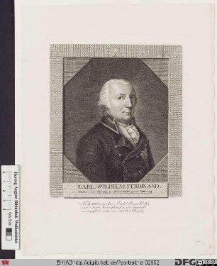 Bildnis Carl Wilhelm Ferdinand, Herzog von Braunschweig-Lüneburg (reg. 1780-1806)