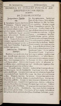 Nomina Et Phrases Poeticae Ad Jurisprudentiam Pertinentes