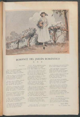 Romance del jardín romántico
