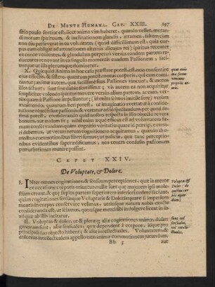 Caput XXIV. De Voluptate, & Dolore.