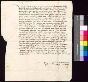 Bürgermeister und Rat von Görlitz berichten Bürgermeister und Rat von Bautzen, dass sie deren Schreiben empfangen hätten und berichten weiter, dass ihr Gesandter aus Breslau von Doktor Heinrich Riebisch zurückgekehrt sei, und sie würden das Schreiben nach Nürnberg schicken, und bzgl. der Bautzener Bedenken würde man eine Gesandtschaft instruieren und zum Tag am 18. Februar schicken.
