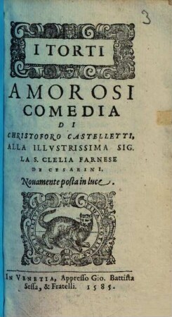 I Torti Amorosi : Comedia