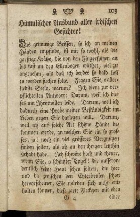 Himmlischer Ausbund aller irdischen Gesichter!