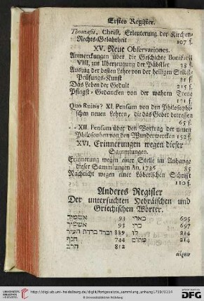Anderes Register