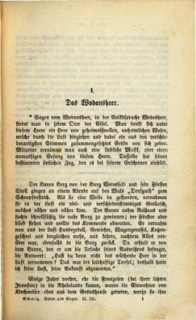 Sitten und Sagen, Lieder, Sprüchwörter und Räthsel des Eifler Volkes, nebst Idiotikon, 2. Sagen und Legenden des Eifler Volkes