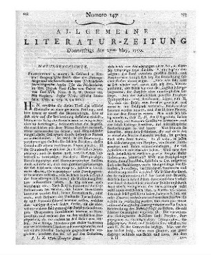 Nose, K. W.: Orographische Briefe über das Siebengebirge und die benachbarten zum Theil vulkanischen Gegenden beyder Ufer des Niederrheins an J. P. Edelen v. Cobres. T. 1. Oestliche Rheinseite. Frankfurt am Main: Gebhard & Körber 1789