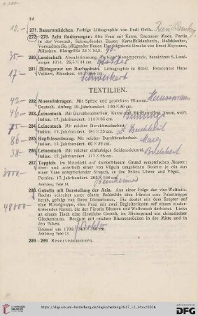 Textilien (Nr. 282-299)