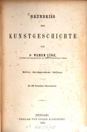 Grundriss der Kunstgeschichte : Mit 382 Holzschnitt-Illustrationen