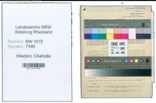 Entnazifizierung Charlotte Wiedorn , geb. 08.03.1912 (Prokuristin)
