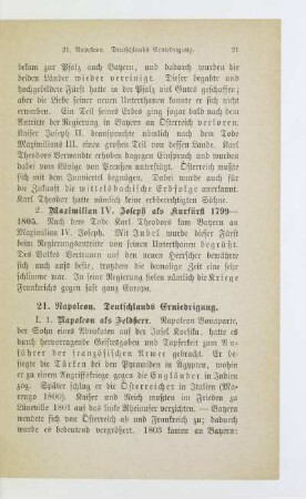 21. Napoleon. Deutschlands Erniedrigung