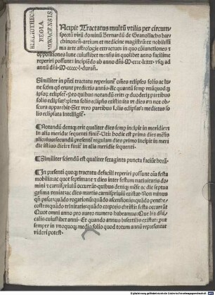 Lunarium sive coniunctiones et oppositiones lunae : 1490 - 1550
