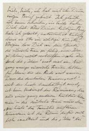 Brief von Raoul Hausmann und Hedwig Mankiewitz an Elfriede Hausmann. [Prerow (Darß)]