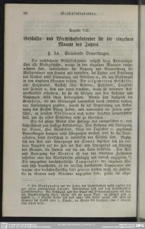 Kapitel VII. Geschäfts- und Wirthschaftskalender für die einzelnen Monate des Jahres