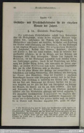 Kapitel VII. Geschäfts- und Wirthschaftskalender für die einzelnen Monate des Jahres