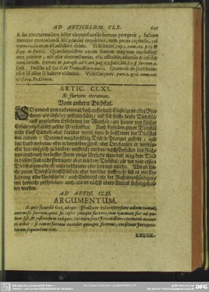 Artic. CLXI. Si furtum iteratum. Vom andern Diebstal