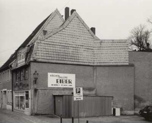 Mittweida, Wohnhaus mit Laden : Mittweida, Wohnhaus mit Ladeneinbau, Brühl 7, nach 1693, 1882, 1925, Straßenansicht