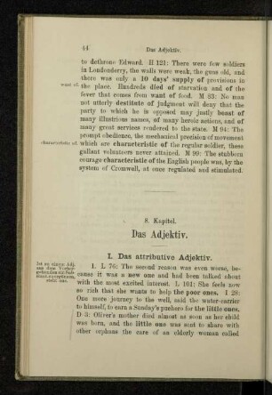 8. Kapitel. Das Adjektiv.