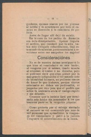 Consideraciones