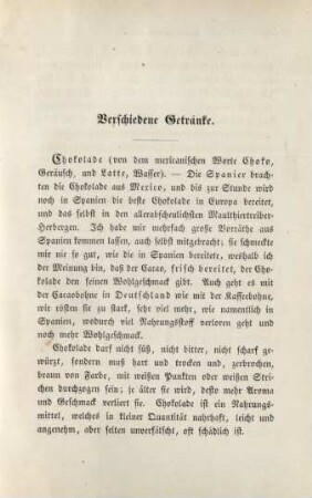 Verschiedene Getränke