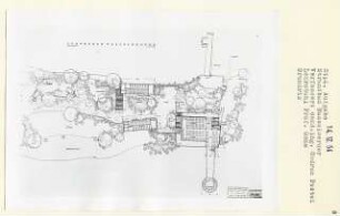 Strandbad Hasselwerder, Berlin-Tegel (Diplomarbeit bei Karl Wilhelm Ochs): Grundrisse 1:200