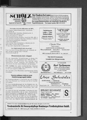 Ferienmonate Juni-August
