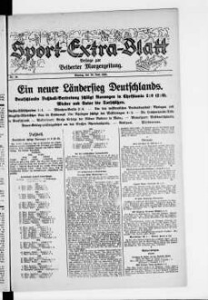 Sport-Extra-Blatt : Morgen-Zeitung