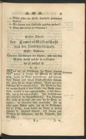 Erster Theil der Cameral Wissenschaft von der Landwirthschaft