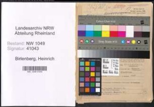 Entnazifizierung Heinrich Birlenberg , geb. 26.11.1909 (Fahrlehrer)