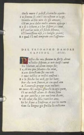 Del Triompho Damore Capitol IIII.