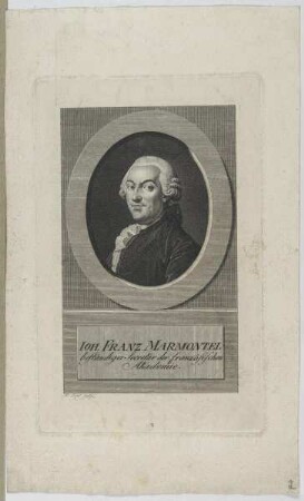 Bildnis des Ioh. Franz Marmontel