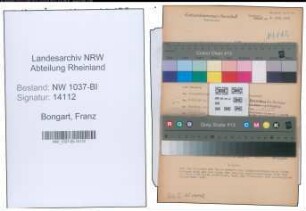Entnazifizierung Franz Bongart , geb. 07.09.1907 (Sekretaer)