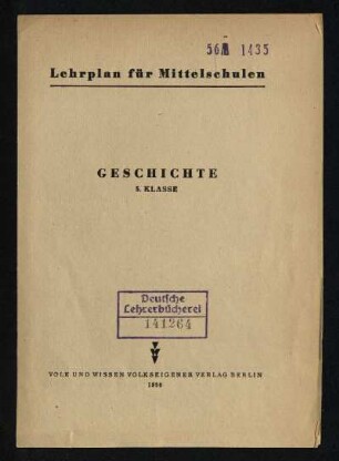 1956: Geschichte : 5. Klasse