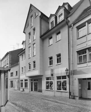 Wurzen. Wohnhaus mit Laden, Färbergasse 2. Straßenansicht