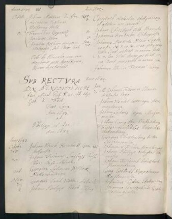 Winterhalbjahr 1683/1684. Rektorat Benedikt Hopf(f)er