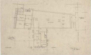 Gsaenger, Gustav; München, Ettalstr. 3; Gethsemane Kirche, Pfarrhaus - Grundriss Keller