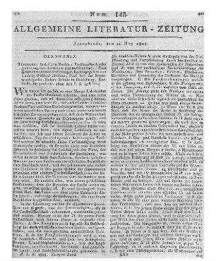 Medicus, L. W.: Forsthandbuch oder Anleitung zur deutschen Forstwissenschaft. Tübingen: Cotta 1802