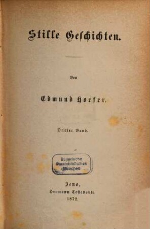Stille Geschichten, 3