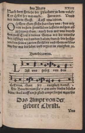 Das Ampt von der geburt Christi.