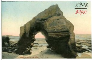 San Diego-La Jolla, Kalifornien. Cathedral Rock at La Jolla