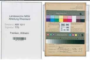Entnazifizierung Wilhelm Frenken , geb. 07.06.1915 (Friseurmeister)