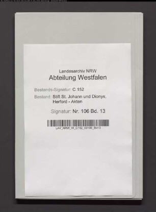 Prokuratur Rechnung, mit Belägen.