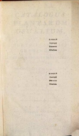 Catalogus Plantarum usualium, quae in horto academico Groningano ... coluntur