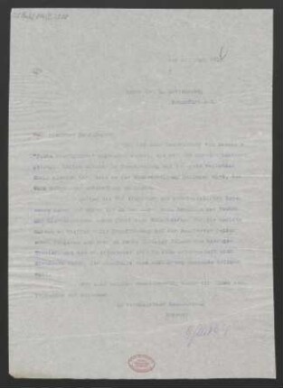 Brief an Ludwig Rottenberg : 19.06.1915