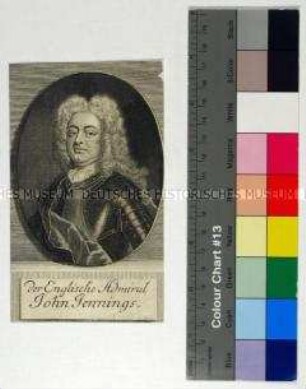 Porträt des britischen Admirals Sir John Jennings