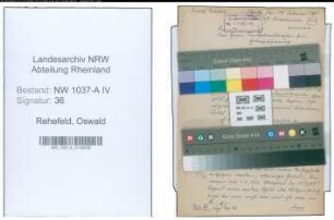 Entnazifizierung Oswald Rehefeld , geb. 00.00.0000 ()