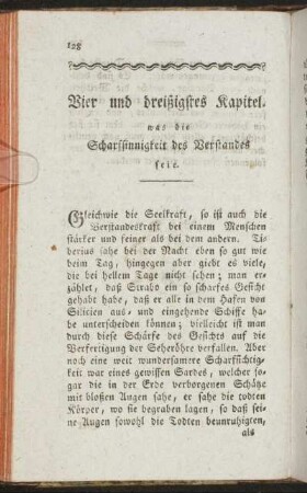 Vier und dreißigstes Kapitel was die Scharfsinnigkeit des Verstandes seie.