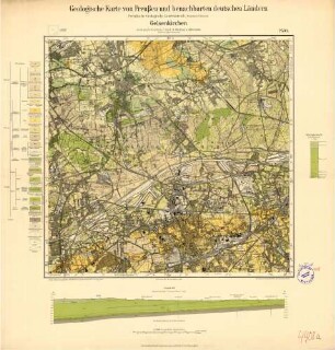 [4408] Gelsenkirchen, Geologische Karte von Preußen und benachbarten deutschen Ländern