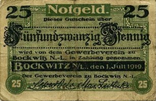 Notgeld - 25 Pfennig